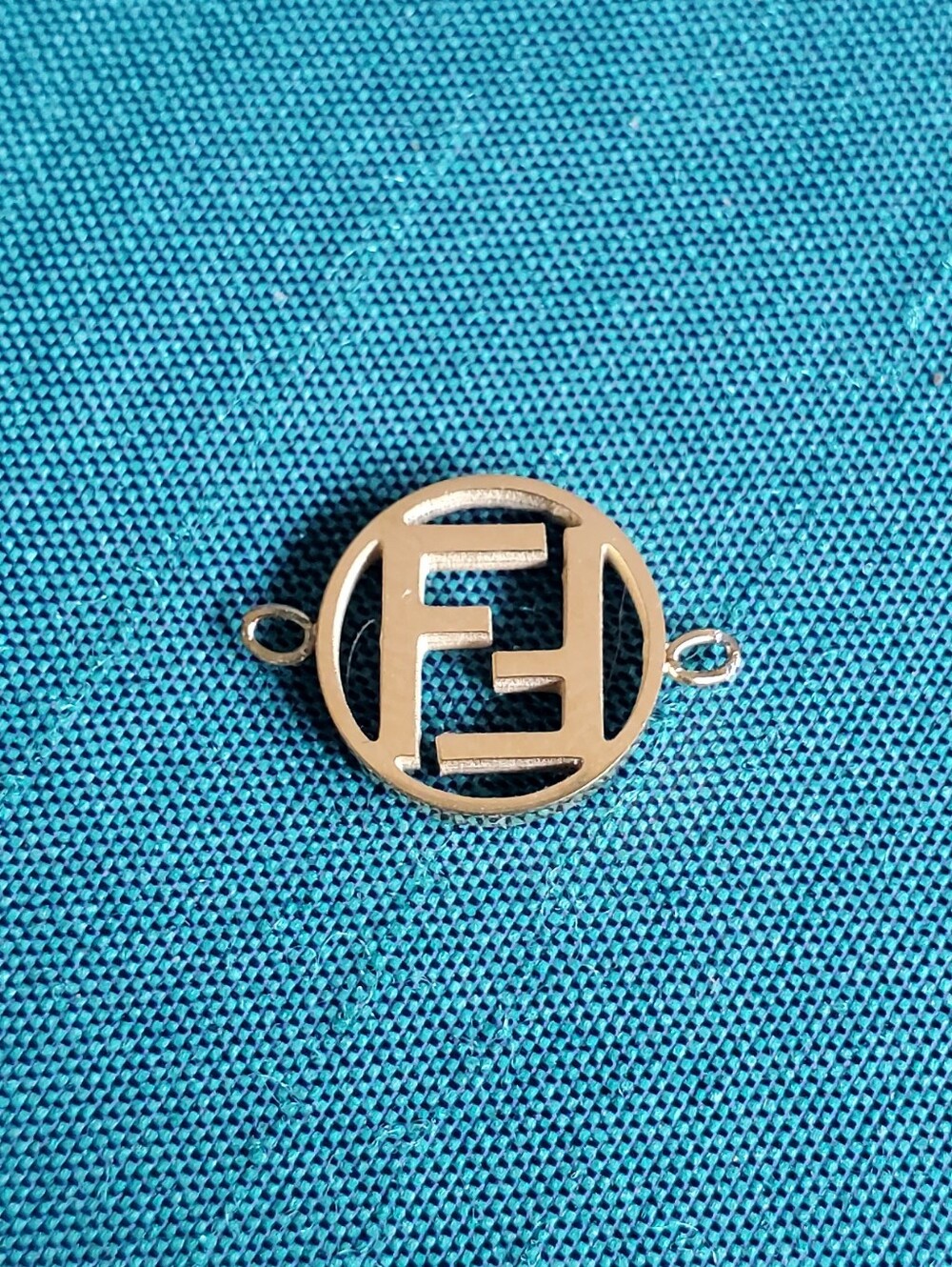 Authentic Fendi Gold Logo Charm For DIY Project